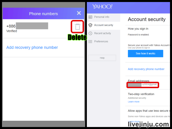 yahoo sign up without phone